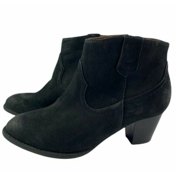 VIONIC Upright Windom Suede Boots Orthaheel Western Style Heel Booties 6.5 W - Picture 2 of 6